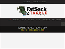 Tablet Screenshot of fatsacktackle.com